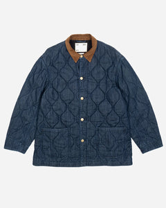 EAT DUST CHICAGO JACKET QUILTED DENIM INDIGO