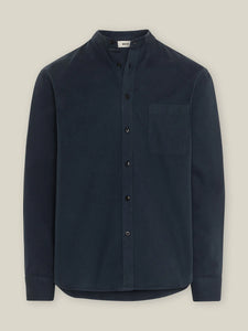 WOTE STAND UP COLLAR SHIRT NAVY