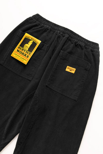 SERVICE WORKS CORDUROY CHEFS PANT BLACK