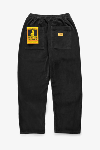 SERVICE WORKS CORDUROY CHEFS PANT BLACK