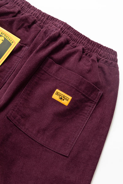 SERVICE WORKS CORDUROY CHEFS PANT PLUM